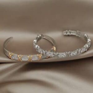 Crisscross Crystal Cuff